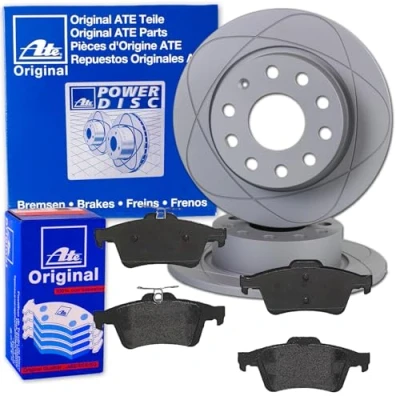 Abbildung von ATE PowerDisc Bremsscheiben 280mm + Beläge hinten für Focus 2 II MK2 C Max