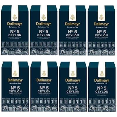 Abbildung von Dallmayr Schwarztee Nr. 5 Ceylon Kleinblattmischung, 8er Pack (8 x 100 g )