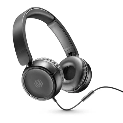 Abbildung von Music Sound Color Kabelgebundene Kopfhörer mit USB C Anschluss Extra weiche Ohrmuscheln Dreh und faltbares Design Mikrofon Schwarz