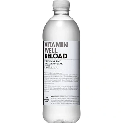 Abbildung von GOOD4YOU Vitamin Well Reload Erfrischungsgetränk mit Vitaminen und Mineralien Geschmack Limette Zitrone Flasche 50 cl
