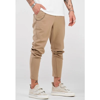 Abbildung von behype Chinohose &quot;B KAY&quot;, mit Reißverschluss am Bein