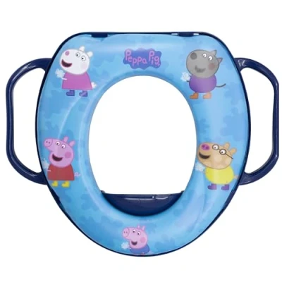 Abbildung von Stor Mini WC mit Griffen PEPPA PIG BAT 2022 Kinderfreundlicher Toilettensitzer in Blau