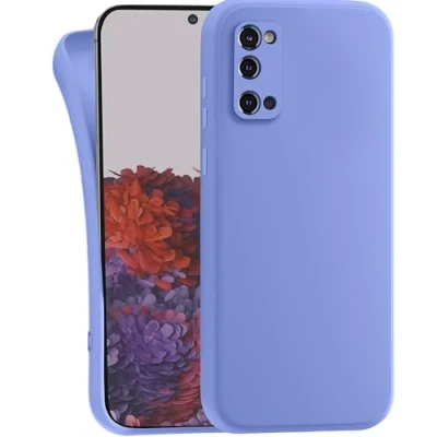 Abbildung von MyGadget Hülle für Samsung Galaxy S20 robuste Silikon Schutzhülle TPU Case Slim Silikonhülle Back Cover Kratzfest Handyhülle Matt Blau