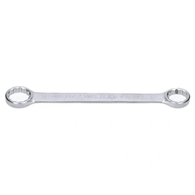 Abbildung von SW Stahl 01316L Doppelringschlüssel 24 x 27 mm flach I gerade Ausführung 12 kant Ringschraubenschlüssel Doppel Schraubenschlüssel Ringschlüssel