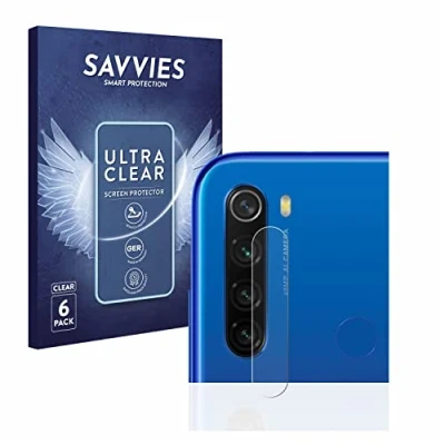 Abbildung von Savvies 6 Stück Schutzfolie für Xiaomi Redmi Note 8T (NUR Kameraschutz) Displayschutz Folie Ultra Transparent