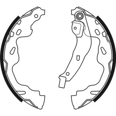 Abbildung von KRAFT 6023805 Bremsbacken 200,0 30,0 TOYOTA: Yaris I Schrägheck, Aygo, SUZUKI: SWIFT 3, Splash, CITROËN: C1