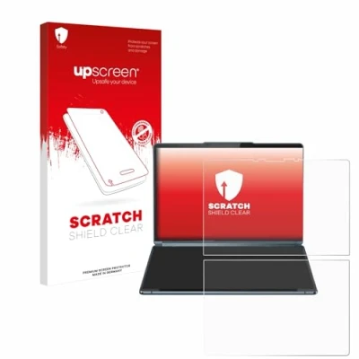 Abbildung von upscreen Schutzfolie für Lenovo Yoga Book 9i Gen 9 Kristall klar, Kratzschutz, Anti Fingerprint