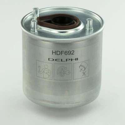 Abbildung von DELPHI HDF692 Kraftstofffilter Leitungsfilter FORD: FOCUS 3, FIESTA 6, 3 Turnier, VOLVO: V50, V60 I, V70 MAZDA: Hatchback, 2 Schrägheck, 5