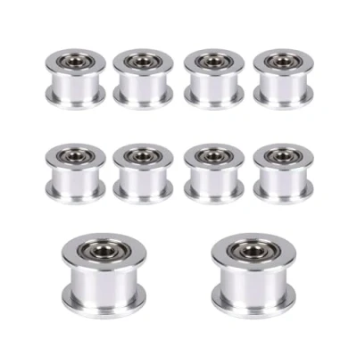 Abbildung von Super Print GT2 Umlenkrolle Idler Pulley 16 Zahnlose Bohrung 3mm Aluminium für 3D Drucker 6mm Breite Zahnriemen. (10Stück)