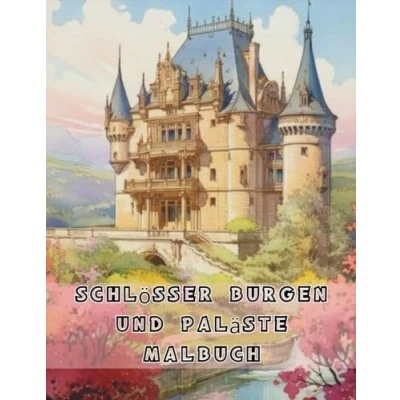 Abbildung von Schlösser Burgen Und Paläste Malbuch: Ausmalbuch Für Erwachsene Jugendliche Mit Häuser Architektur Vergangener Epochen Atemberaubende Landschaften ... Zum Entspannen Stressabbau .