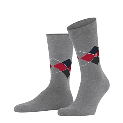 Abbildung von Burlington Multi KING Onesize Socken, Herren, Größe: 41 46, Grau dunkelblau rot