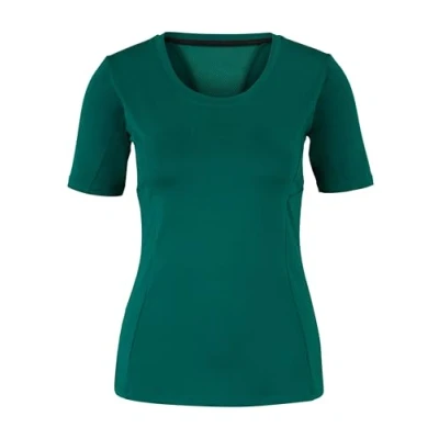 Abbildung von Venice Beach Sport T Shirt für Damen mit figurnaher Schnittform und Rundhalsausschnitt Jayna S, Green Pond