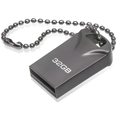 Abbildung von USB Stick 32GB, Slim Speicherstick 32GB Flash Drive Lustig Sticks 32 GB mit Schlüsselanhänger für Schule Büro Auto PC Laptop