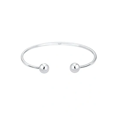 Abbildung von Elli Kugel Ball Geo Armband silvercoloured, Damen, Größe: 17, Silver coloured