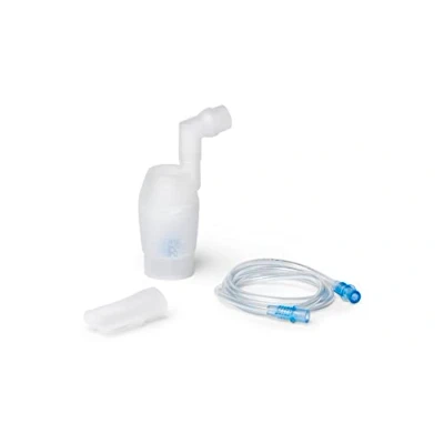Abbildung von OMRON NEB6022 Year Pack, Mundstückersatz für Erwachsene und Kinder, Vernebler Zubhör X101 X102 Total Inhalationsgeräte, Mundstück, Luftschlauch, Originalzubehör