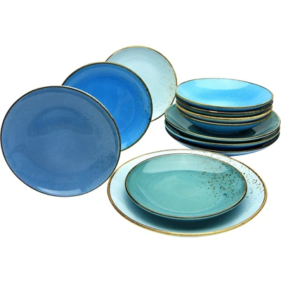 Abbildung von Nature Collection Aqua Geschirr Set