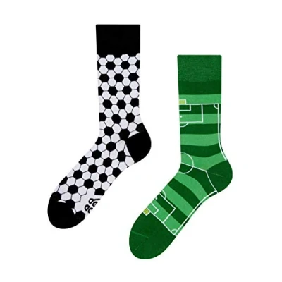 Abbildung von Good Mood Fußball Buntes Design Geschenk Socken 1 Paar, Mehrfarbig, UK6 8/EU39 42/US7 9