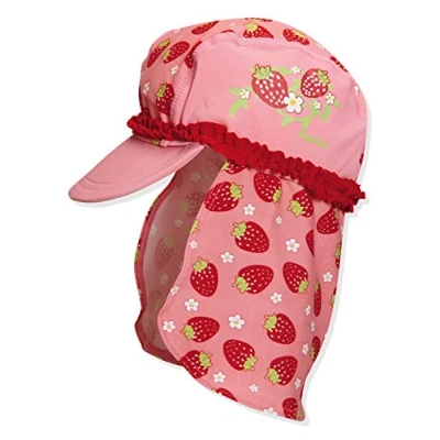 Abbildung von Playshoes Mädchen UV Schutz Erdbeeren Mütze, Mehrfarbig (original 900), Large (Herstellergröße: 53cm)