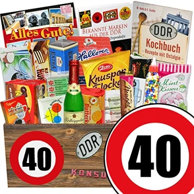 Abbildung von Geschenk Süß/DDR Paket/Geburtstag 40 / Idee Vater