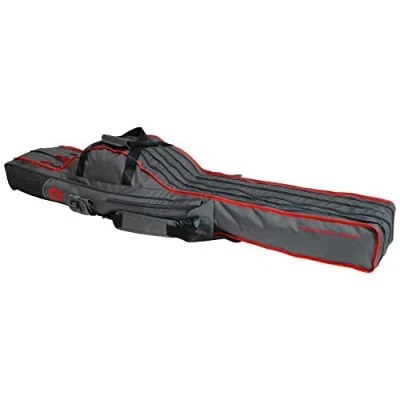 Abbildung von Mikado Rutentasche 3/4 Fächern Rutenfutteral Angeltasche viele Varianten! 140cm 150cm 160cm 170cm (140cm / 3 Fächer UWD 05 140 GY)