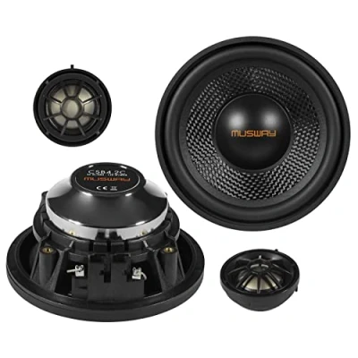 Abbildung von Musway CSB4.2C 10 cm Komponenten Lautsprecher mit 120 Watt (RMS: 60 Watt) für BMW E, F, G