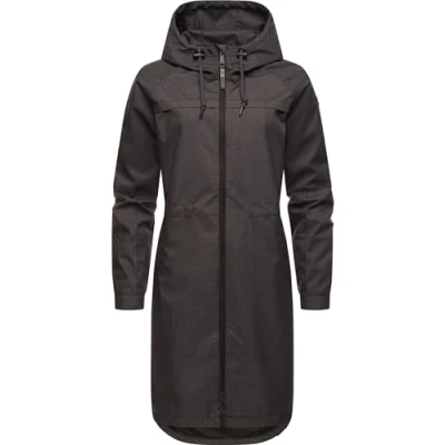 Abbildung von Ragwear Belinka Regenjacke / wasserabweisende Jacke, Damen, Größe: XS, Dark grey melange