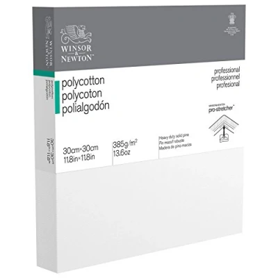 Abbildung von Winsor &amp; Newton 6206051 Professional Keilrahmen Deep Edge aus Baumwollmischgewebe, 385 g/m², 3 fach grundiert, mittlere Körnung, ideal für die Ölfarben und Acrylfarben 30x30cm