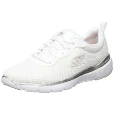 Abbildung von Skechers Damen Flex Appeal 3.0 First Insight Sneaker, White Silver, 36 EU