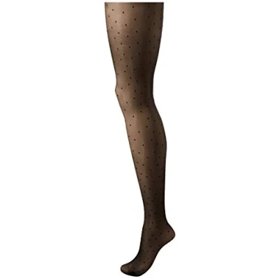 Abbildung von Pretty Polly Damen Pinspot Tights Strumpfhose, 20 DEN, Schwarz (Black Black), One Size (Herstellergröße: OS)