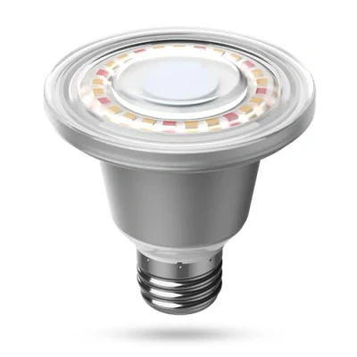 Abbildung von SANSI 12W LED Pflanzenlampe Vollspektrum für Zimmerpflanzen, E27 Pflanzenleuchte mit Hoher PPFD, IP65 Wasserdicht Grow Light 90 Abstrahlwinkel, Garten, Blumen, Gemüse, Obst