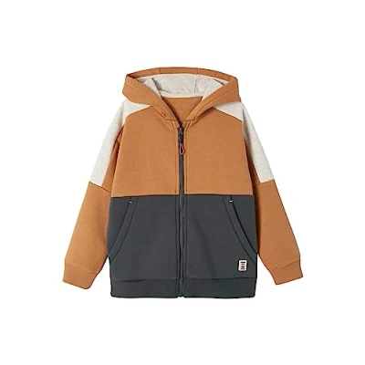 Abbildung von Vertbaudet Jungen Kapuzensweatjacke ocker 98/104