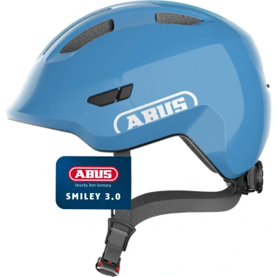 Abbildung von ABUS 67295 Fahrradhelm, Blau (Shiny Blue), M (50 55 cm)
