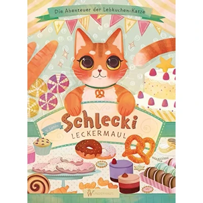 Abbildung von Schlecki Leckermaul: Die Abenteuer der Lebkuchen Katze Katzenbuch für Kinder Katzen Kinderbuch: h mit Liedern und einem Rezept / illustriertes Kinderbuch ab 6 Jahren zum Lesen Vorlesen