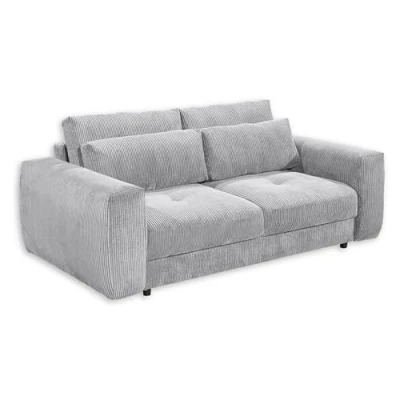 Abbildung von BARURA Big Sofa in Cord Optik, Dove Bequeme Wohnzimmer Couch 214 x 90 (74) х 112 cm (B/H/T)