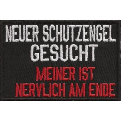Abbildung von Neuer Schutzengel gesucht, meiner ist nervlich am Ende, Biker Aufnäher
