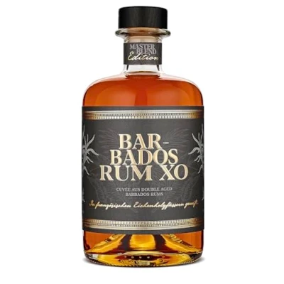Abbildung von Wajos Master Blend Rum 40% vol 500ml Cuvée aus Barbados Rum. Fruchtiger karibischer Perfektes Geschenk für Männer