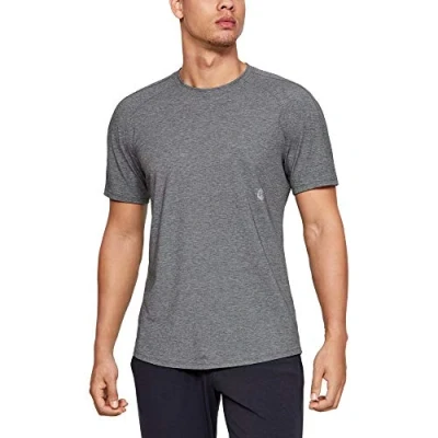 Abbildung von Under Armour Herren Kurzarmshirt Athlete Recovery Travel Tee, Schwarz, L, 1344139 001