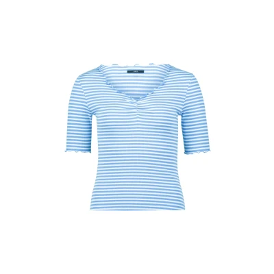 Abbildung von zero Streifen Tshirt print, Damen, Größe: 40, Classic bluewhite