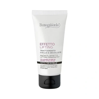 Abbildung von Lifting Effekt, Bottega Verde Nackenbehandlung und Dekollete Anti sofortiges Lifting*, mit Algen Extrakt Lotusblume (50 ml)