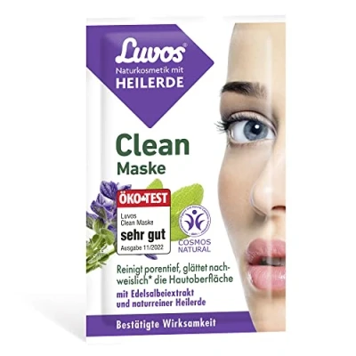 Abbildung von Luvos Crememaske, Clean Maske tiefenwirksame Reinigung, 2 x 7,5 ml