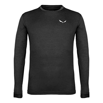 Abbildung von Salewa PUEZ DRY Langarmshirt, Herren, Größe: 52, Black out melange