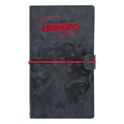 Abbildung von Grupo Erik Reisetagebuch zum Selberschreiben Stranger Things Bullet Journal Dotted Notizbuch Leder (synthetisch) Tagebuch für Erwachsene Kinder Klein Zeichenbuch Skizzenbuch