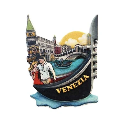 Abbildung von Venedig Italien 3D Kühlschrankmagnet Tourist Travel Souvenirs Handgemachte Harz Handwerk Magnetische Aufkleber Home Küche Dekoration Sammlung Geschenk