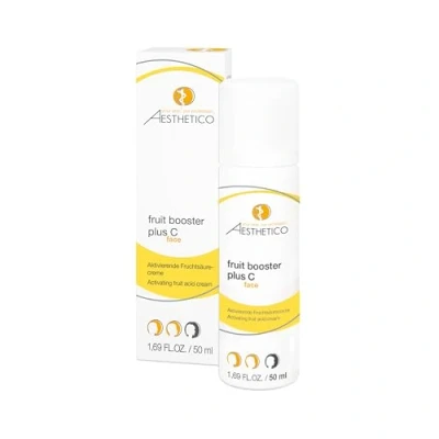 Abbildung von AESTHETICO fruit booster plus C, 50 ml Intensive Anti Aging Nachtpflege Fruchtsäurecreme mit Glycolsäure und reinem Vitamin für reifere Haut, verbessert die Hautstruktur reduziert Fältchen