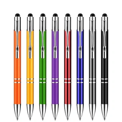Abbildung von Zoonnis Eingabestift, 8 Stück 2 in 1 Universal kapazitive Stylus Stifte für Touch Screens Gerte, Hochempfindlich Stift Apple iPad iPhone Tablets Kindle Samsung Galaxy,Kugelschreiber(8xMischfarbe)