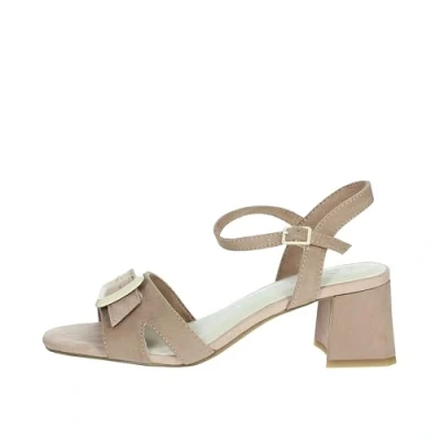 Abbildung von MARCO TOZZI Damen Sandalen mit Absatz Schnalle Bequem, Rosa (Nude Comb), 36 EU