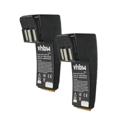 Abbildung von vhbw 2X Akku kompatibel mit Festo/Festool CDD12FX, CDD12ESC, CDD12ES, CDD12MH Elektrowerkzeug (3000 mAh, NiMH, 12 V)
