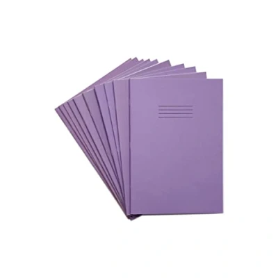 Abbildung von RHINO F12 48 Blatt Schulheft, A4, Violett, 10 Stück