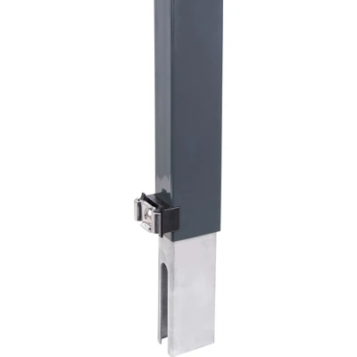 Abbildung von Alberts 672706 Zaunerhöhung Erhard zur einfachen Erhöhung eines vorhandenen Doppelstabmattenzaunes anthrazit Höhe 800 mm für Pfosten 60 x 40