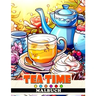 Abbildung von Tea Time Malbuch: Lebhafte Illustrationen Geschenkidee für alle Altersgruppen Angstlösend